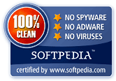 SoftPedia 100% clean certificate